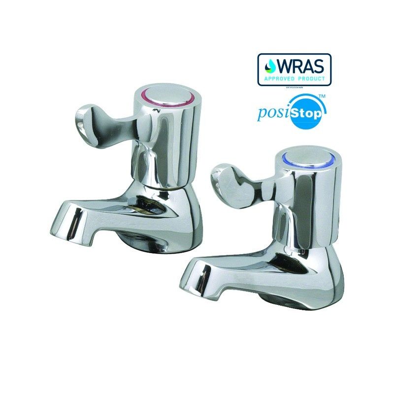 MECHLINE CATERTAP WRCT-500BL3 PAIR OF 1/2-INCH BASIN TAPS WITH 3-INCH LEVERS 