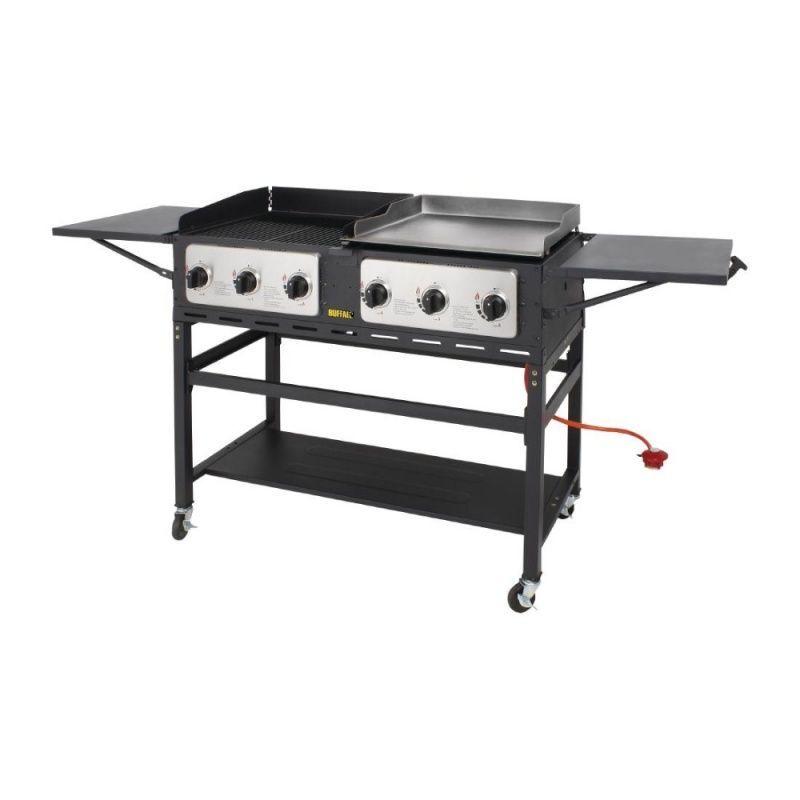 Buffalo CP240 6 Burner BBQ And Griddle