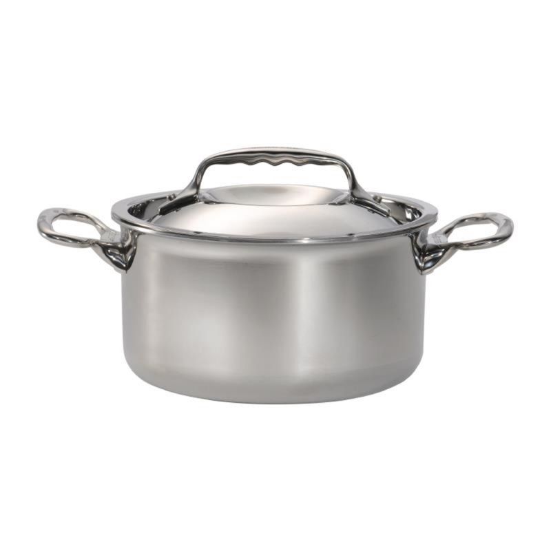 De Buyer DeBuyer Affinity Stainless Steel Stew Pan With Lid 28 cm