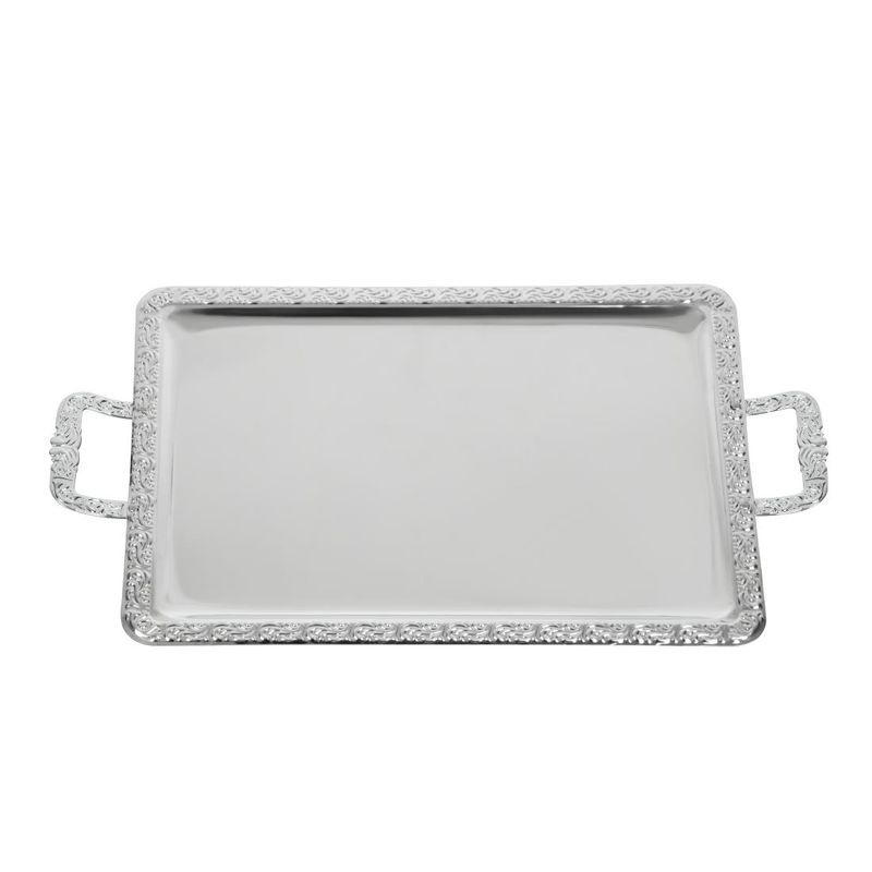 APS P004 Stainless Steel Rectangular Handled Service Tray 600mm - Catering  Appliance Superstore