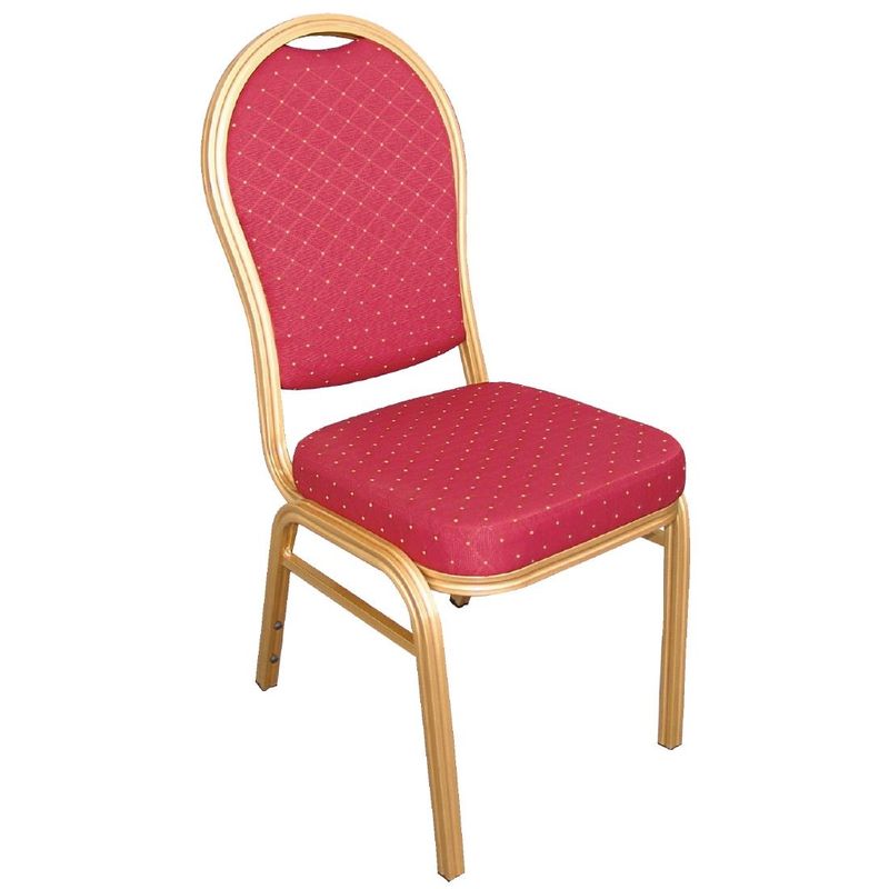 Bolero U525 Arched Back Banquet Chairs Red & Gold (Pack of 4) - Catering  Appliance Superstore