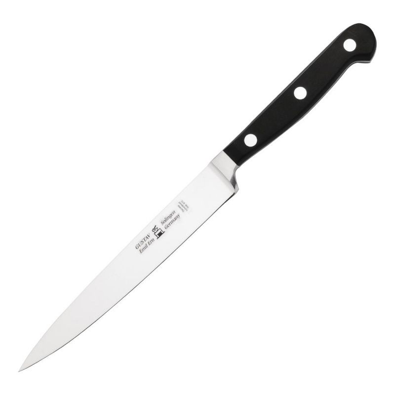 Riveted Handle Flexible Black Gustav Emil Ern L011 Fillet Knife 