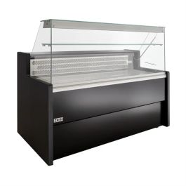 <1700mm Wide Flat Glass Serve Over Display Counters