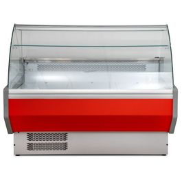 <1700mm Wide Curved Glass Serve Over Display Counters