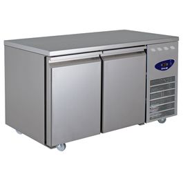 Blu BPETM2 Heavy Duty 275 Ltr 2 Door Stainless Steel Refrigerated Prep Counter