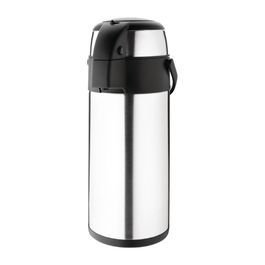 Vacuum Thermos Pot Lever Pump Stainless Steel Thermal Coffee Tea Pot -  China Coffee Dispenser and Airpot Thermos price