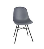 DY347 Arlo Side Chairs with Metal Frame Charcoal (Pack of 2)
