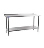 DR334 2100mm Self Assembly Stainless Steel Wall Table
