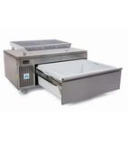 Image of VCS1/CW 4 x 1/1GN Stainless Steel Dual Temperature Fridge / Freezer Drawer