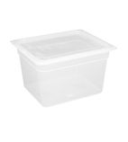 Image of GJ517 Polypropylene 1/2 Gastronorm Container with Lid 200mm (Pack of 4)