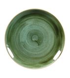 DF994 Round Coupe Plates Samphire Green 288mm