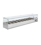 G-Series GD878 9 x 1/3GN Refrigerated Countertop Food Prep Display Topping Unit
