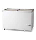 IKG405 386 Ltr White Display Chest Freezer With Glass Lid