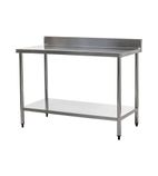 Image of HEF645 900w x 600d mm Stainless Steel Wall Table with One Undershelf