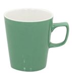 Café BN427 Porcelain Latte Mugs Sage Green 454ml (Pack of 6)