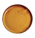 FA310 Canvas Small Rim Round Plate Sienna Rust 265mm (Pack of 6)
