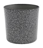 DJ681 S/Steel Serving Cup 8.5 x 8.5cm Hammered Silver