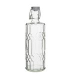 Geo DN816 Glass Water Bottles with Stopper 1Ltr (Pack of 6)