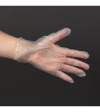 Y262-L Powder-Free Latex Gloves Clear Large (Pack of 100)