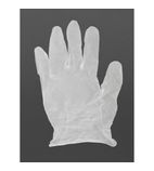 Y247-L Powder-Free Vinyl Gloves Clear Large (Pack of 100)