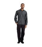 B775-XL Urban Detroit Long Sleeve Denim Shirt Black XL