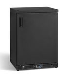 Image of GF3/100RS 50 Pint Undercounter Single Solid Door Black Glass Froster