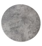 GM421 Pre-Drilled Round Table Top Concrete 800mm