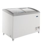 G-Series DN495 236 Ltr White Display Chest Freezer With Glass Lid 