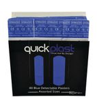 Quickplast Blue Detectable Plasters - CM529