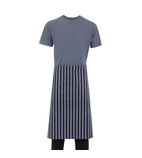 A647 Unisex Butchers Long Waist Apron Blue & White Stripe