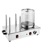 Image of DA566 Hot Dog Steamer with 4 Bun Spikes