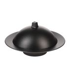 DT958 Equinoxe Deep Plate and Cloche Set Cast Iron Style