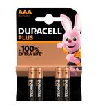 CH291 DuracellPlus AAA Batteries (Pack of 4)