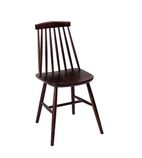 Image of DC352 Farmhouse Angled Side Chairs Walnut Effect (Pack of 2)