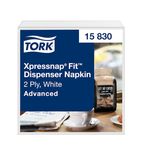 Image of Xpressnap Fit® FS373 Dispenser Napkins White 2-Ply Multifold Z N14 (Pack of 6)
