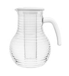 Kristallon HC357 Polycarbonate Ridged Jug With Cooling Tube Clear 1.6Ltr
