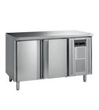 SK6210BT 240 Ltr 2 Door Stainless Steel Freezer Prep Counter