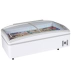SUPER200HCDE 540 Ltr White Island Display Chest Freezer With Glass Lid
