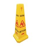 L483 Cone Wet Floor Safety Sign