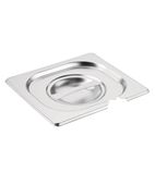 Image of CB175 Stainless Steel 1/6 Gastronorm Notched Tray Lid