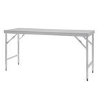 Image of CB906 1800w x 600d mm Stainless Steel Folding Table