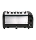 60145 6 Slice Vario Black Toaster