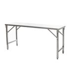 HEF667 Stainless Steel Folding Table 1800 x 600mm