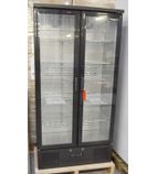 BAR20 417 Ltr Upright Double Hinged Door Back Bar Bottle Cooler - Graded