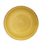 DF785 Round Coupe Plates Mustard Seed Yellow 260mm (Pack of 12)
