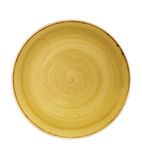 DF785 Round Coupe Plates Mustard Seed Yellow 260mm