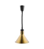 DR579 Rise & Fall Conical Heat Shade Pale Gold Finish