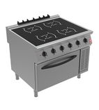 F900 I91105 Electric 4 Zone Induction Oven Range - Three Phase