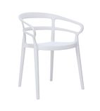 Mateo DX979 Set of 2 Cafe Chairs - White