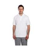 A734-L Unisex Polo Shirt White L